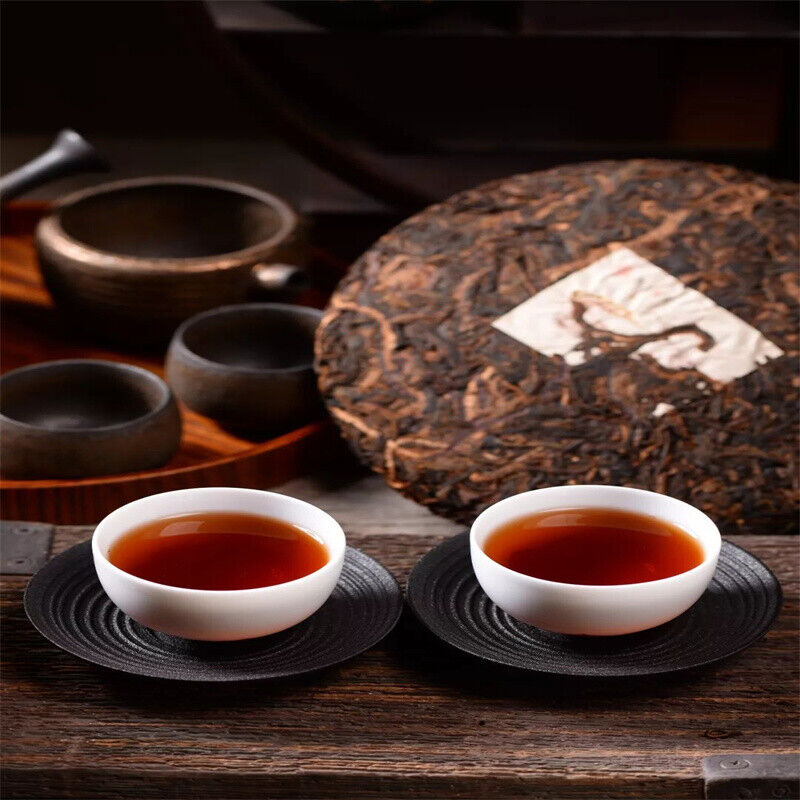 Pu-erh Tea Ripe Cake Black Tea Gold Award Yunnan MengHai Arbor Tree Pu'er 357g