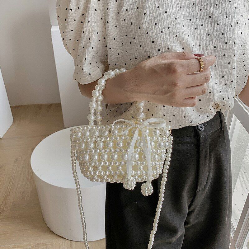 Woven Handbag Chain Shoulder Bags Women Travel Hollow Female Crossbody Bag