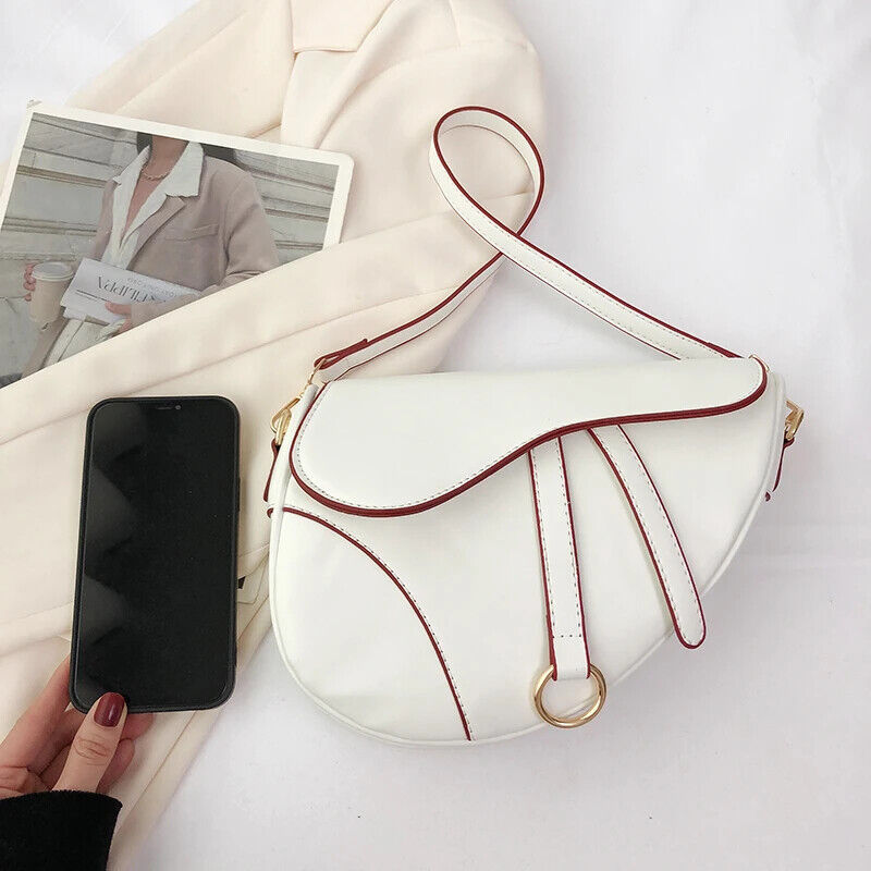 Women's Saddle Bag Purses and Handbag Black Shopper Shoulder Bag