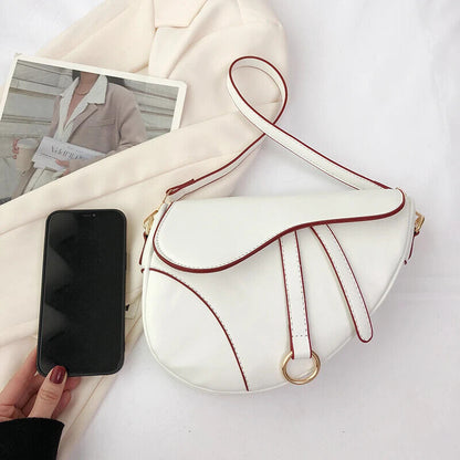 Women's Saddle Bag Purses and Handbag Black Shopper Shoulder Bag