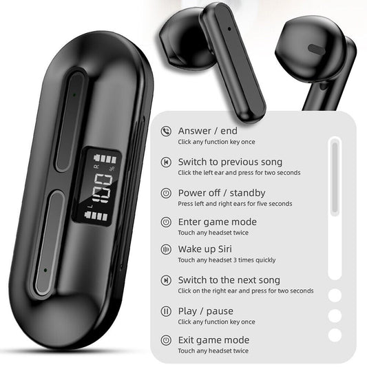 2023 Bluetooth Earbud Headset TWS 5.2 Wireless Earphone Waterproof for All Phone