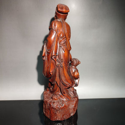 chinese Wang Xizhi love geese wood carving most famous early calligrapher Carved