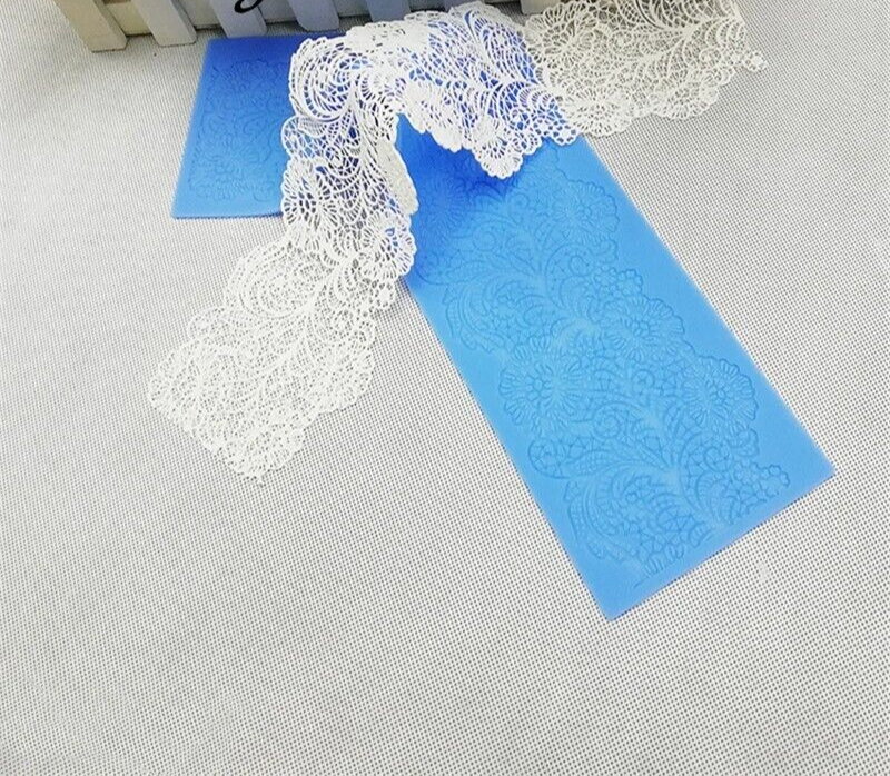 Cake Decoration Tool 40cm Silicone Mat Flower Lace Mold Fondant Border 40x10cm