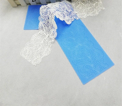 Cake Decoration Tool 40cm Silicone Mat Flower Lace Mold Fondant Border 40x10cm