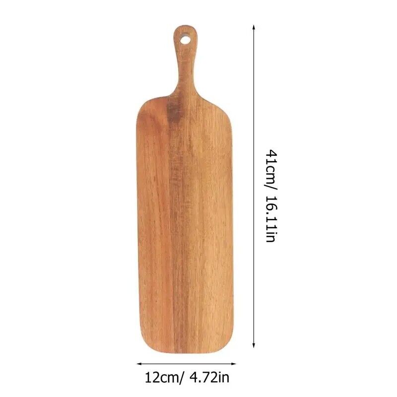 Chopping Blocks Wooden Cutting Board Cheese Pizza Bread Fruit Sushi Tray 41x12cm