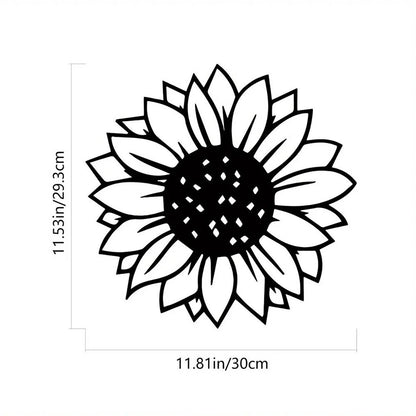 Add a Touch of Sunshine to Any Room with This Trendy Metal Sunflower Wall Art
