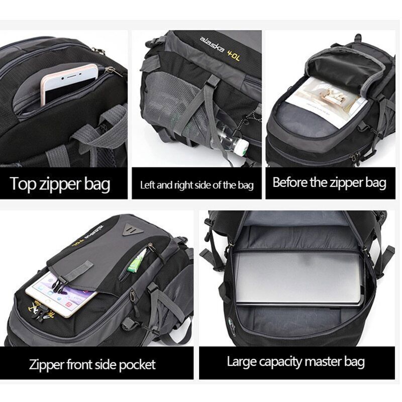 40L Men Backpack Travel Pack Sports Bag Hiking Climbing Camping Backpack