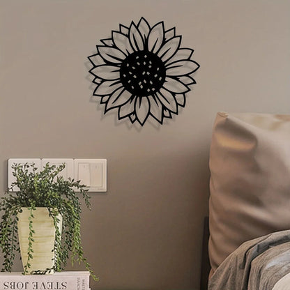 Add a Touch of Sunshine to Any Room with This Trendy Metal Sunflower Wall Art