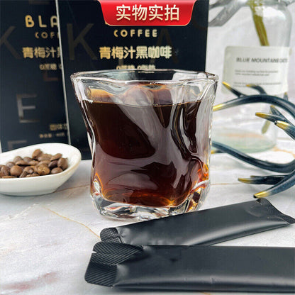 Plum juice black coffee instant coffee solid drink full stomach black coffee 40g