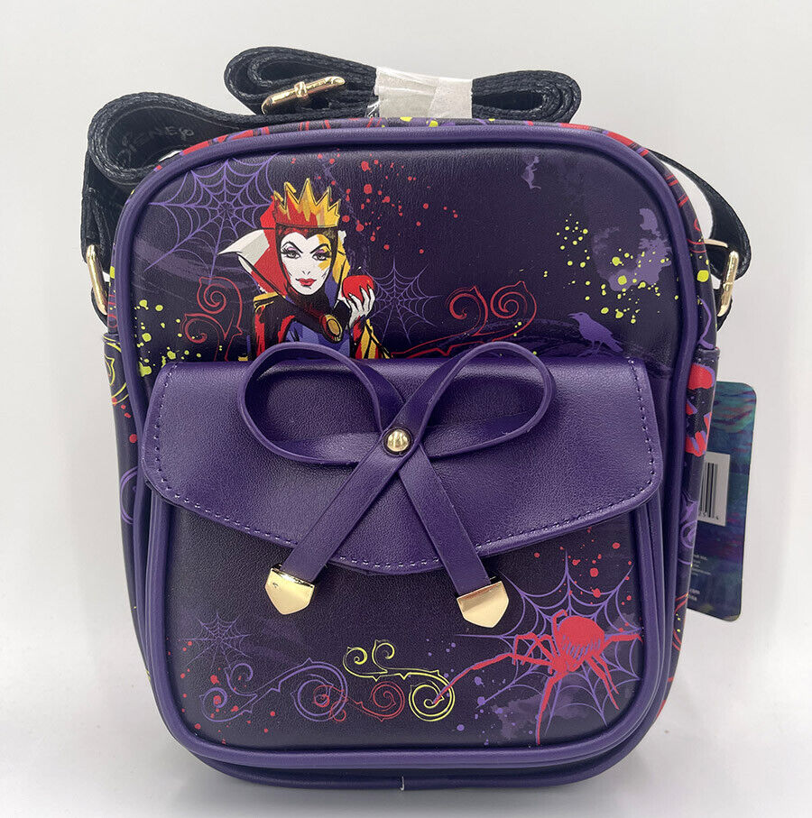 Disney Villains Crossbody Bag 8.5" Lady Purse Collection Evil Queen Faux Leather