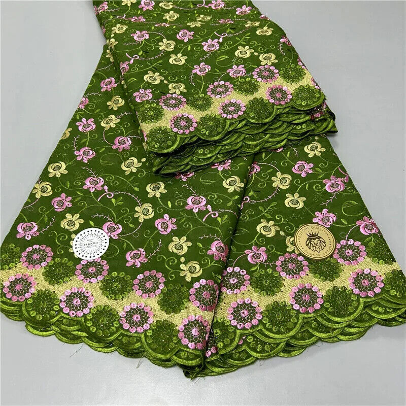 5 yard Swiss lace latest heavy beaded Embroidery 100% lace popular