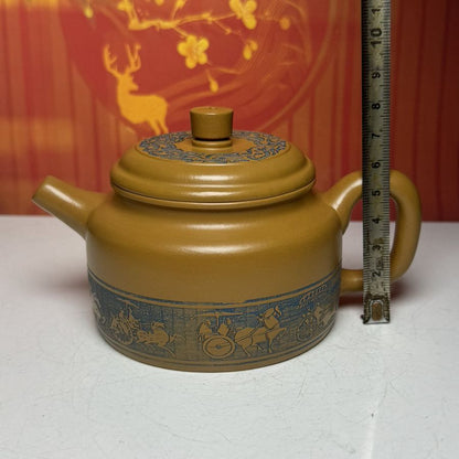 Vintage Chinese Yixing Purple Clay Teapot Zisha Ceremony Gift Teaware Exquisite