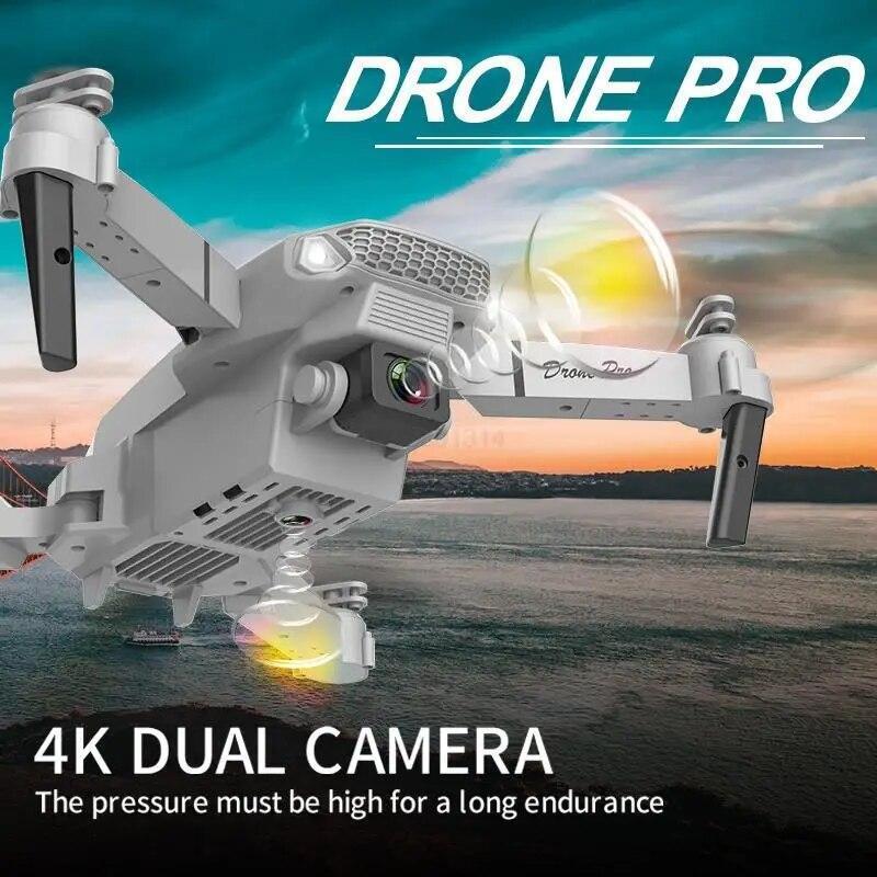2023 New RC Drone With 4K HD Dual Camera WiFi FPV Foldable Quadcopter +4 Battery