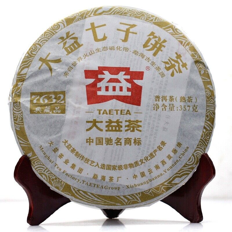2012 TAETEA 7632 Classic Collection Dayi Pu'er Cooked Tea Ripe Puer 357g 201