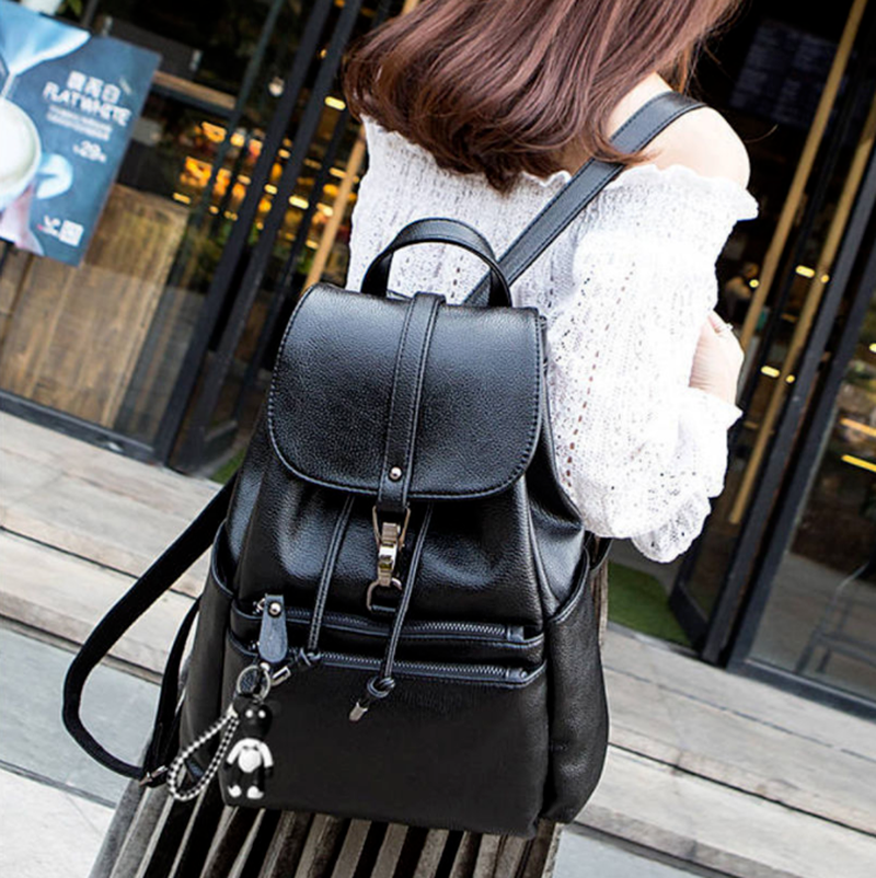 Women Backpack casual PU Leather Travel Shoulder Bag Handbags Rucksack Backbag
