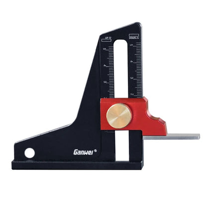 Woodworking Height Gauge Aluminum Alloy Depth Measuring Tool Router Saw Table