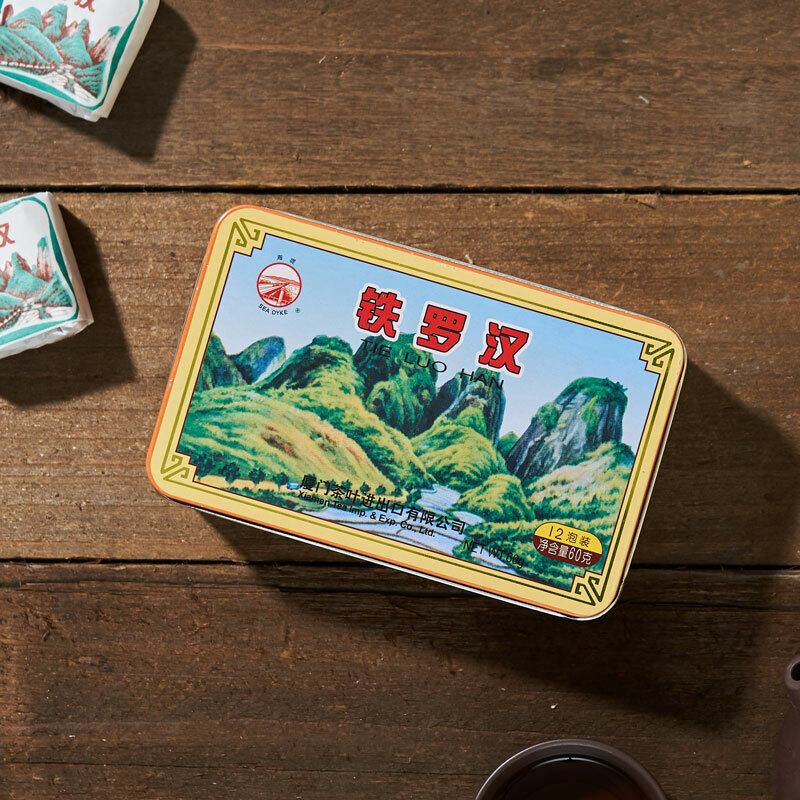 SEA DYKE AT106 Tie Luohan Rock Tea Traditional Handmade Paper Oolong Tea 60g Box