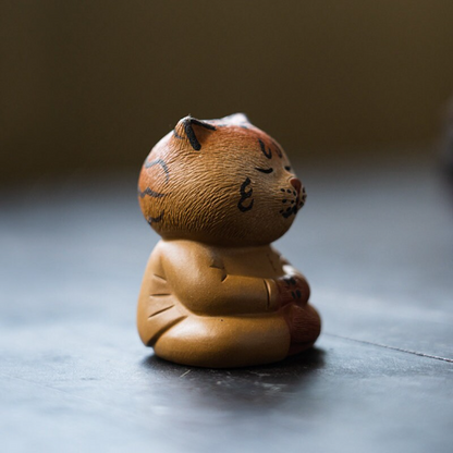 Purple Sand Teapet Meditate Tiger Tea Table Decoration