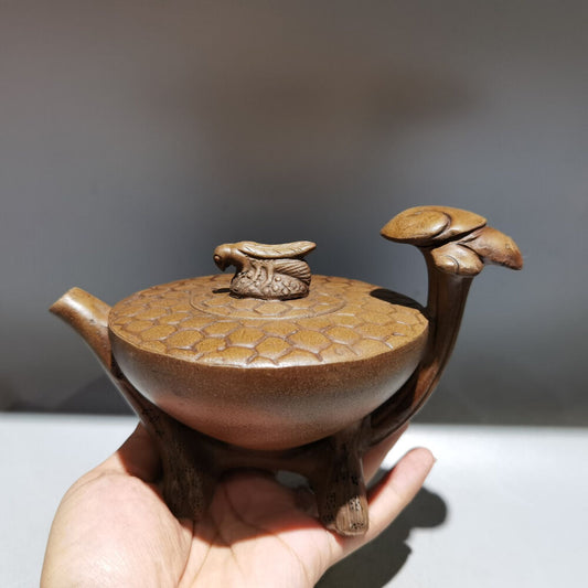 Chinese Yixing Zisha Clay Handmade Bee fun shape Exquisite Teapot 品名：蜂趣壶 底款：邵大亨