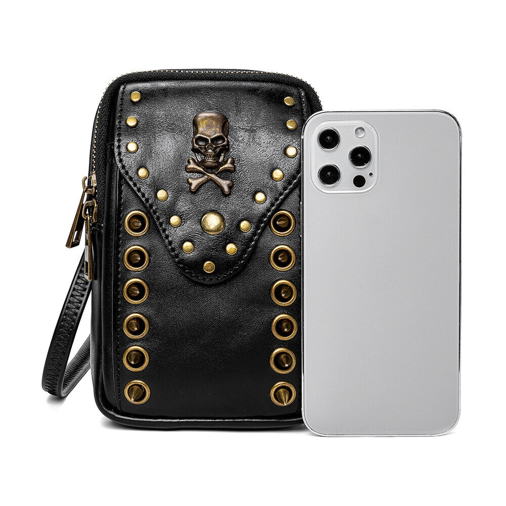 Women's Leather Small Shoulder Bags Outdoor Daypack Fanny Pack Waist Belt Bag