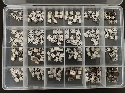 Connector Socket Jack 240Pcs Micro USB Android Mobile Phone Charging Accessories