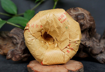 Shangpin Jinsi Gold Ribbon Tuo Cha Puer * 2017 Yunnan Xiaguan Raw Pu'er Tea 100g