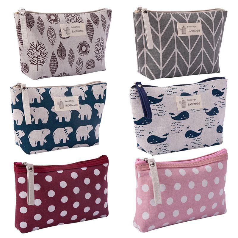 Plaid Printing Cosmetic Bag Makeup Case Organizer Bag Travel Tote Pouch Bags 1PC