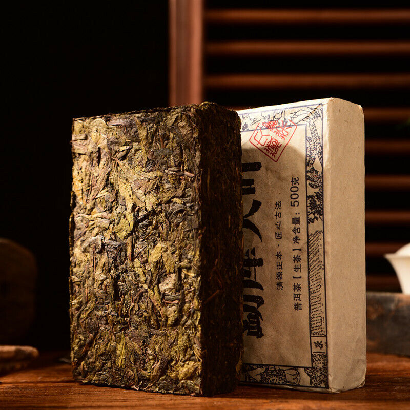 500g Yunnan Old Pu-Erh Tea Premium Ancient Tree Big Leaf Cha Tea Brick Green Tea