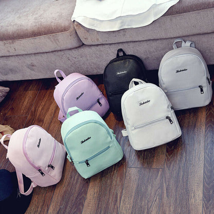 Design Girls Leather School Bag Travel Backpack Satchel Women Shoulder Bag Gifts