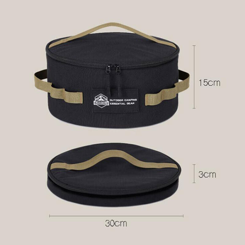 Waterproof Outdoor Camping Picnic Pot Cookware Storage Bag Hanging Bag w/ Handle