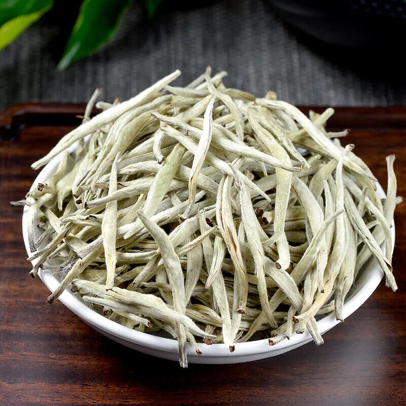 100g Natural Yunnan Silver Needle White Tea Chinese Baihao Yinzhen Loose Leaf