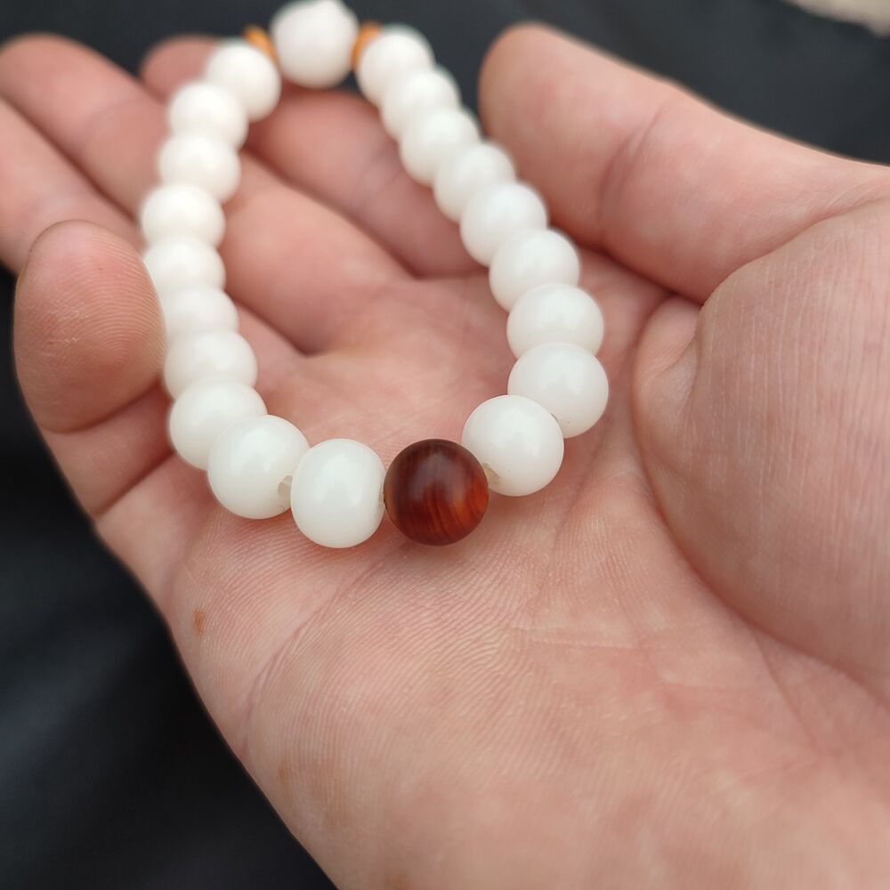 Tiny Cute Cat Love Buddha Pray Rosary Pipal Tree Bodhi Bead Bracelets Woman