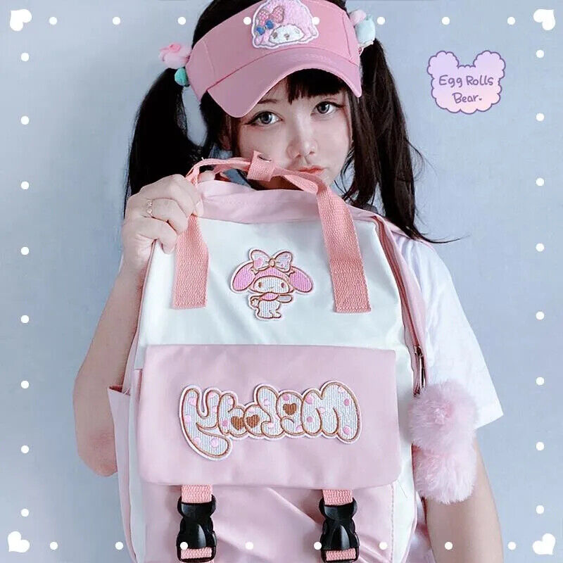 My Melody Backpack Cinnamoroll Schoolbag Kuromi Student Shoulder Travel Bag Gift