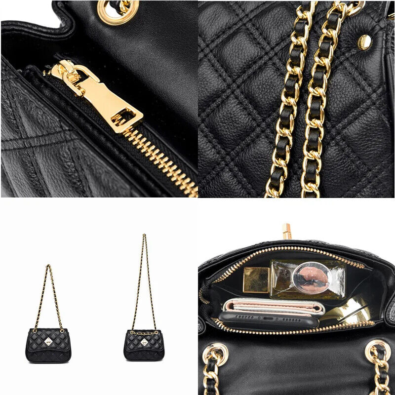 Genuine Leather Bag Women Small Ladies Handbag Shoulder Crossbody Bags Tote