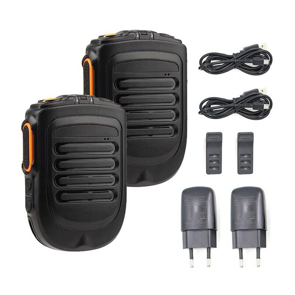 2PCS Wireless Bluetooth Radio Microphone Handheld for Zello Real-PTT POC Radio