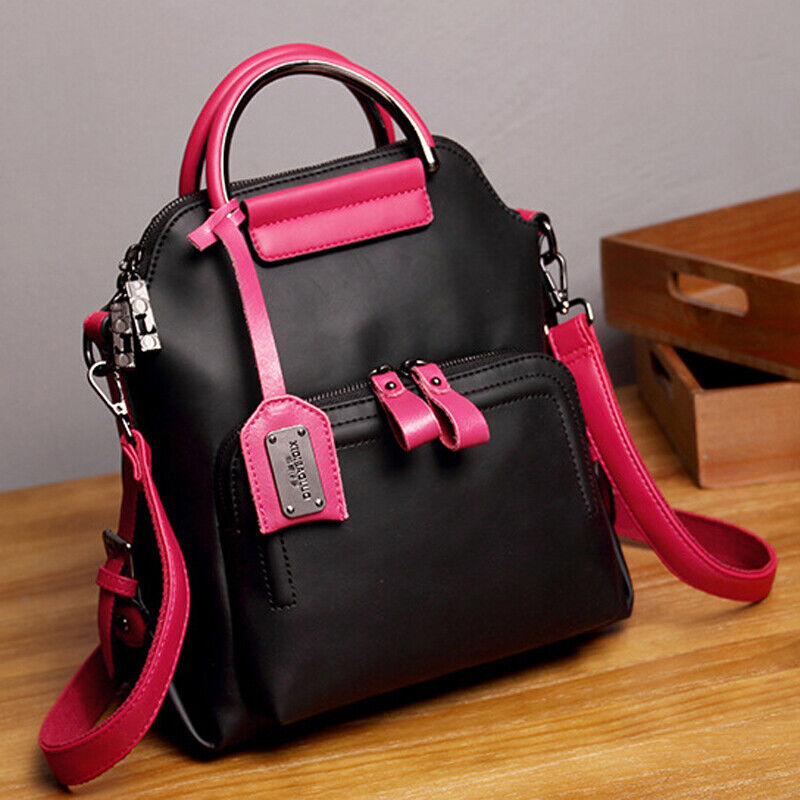 Oil Wax Leather Women's Fashion Backpack Outdoor Travel Rucksack School Bag