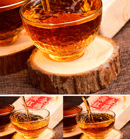 250g 400 Years Ancient Tree Golden Buds Dian Hong Yunnan Black Tea Brick Red Tea