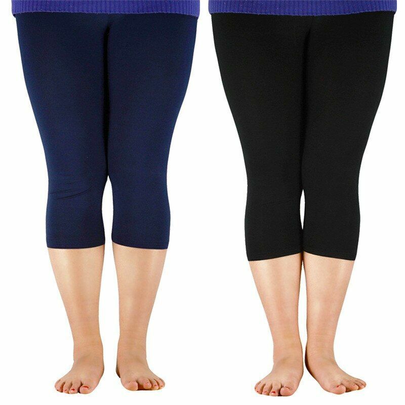 Women Leggings Plus Size Elastic Waist Casual Bamboo Fiber Stretch Pants Workout