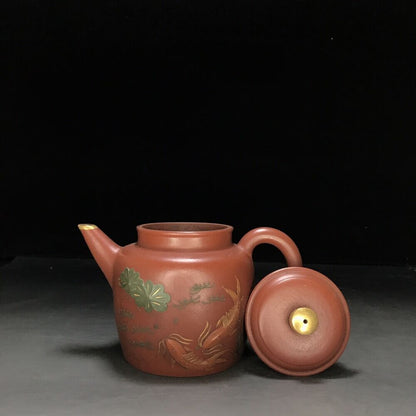 vintage chinese yixing purple clay teapot zisha ceremony teaware collection rare