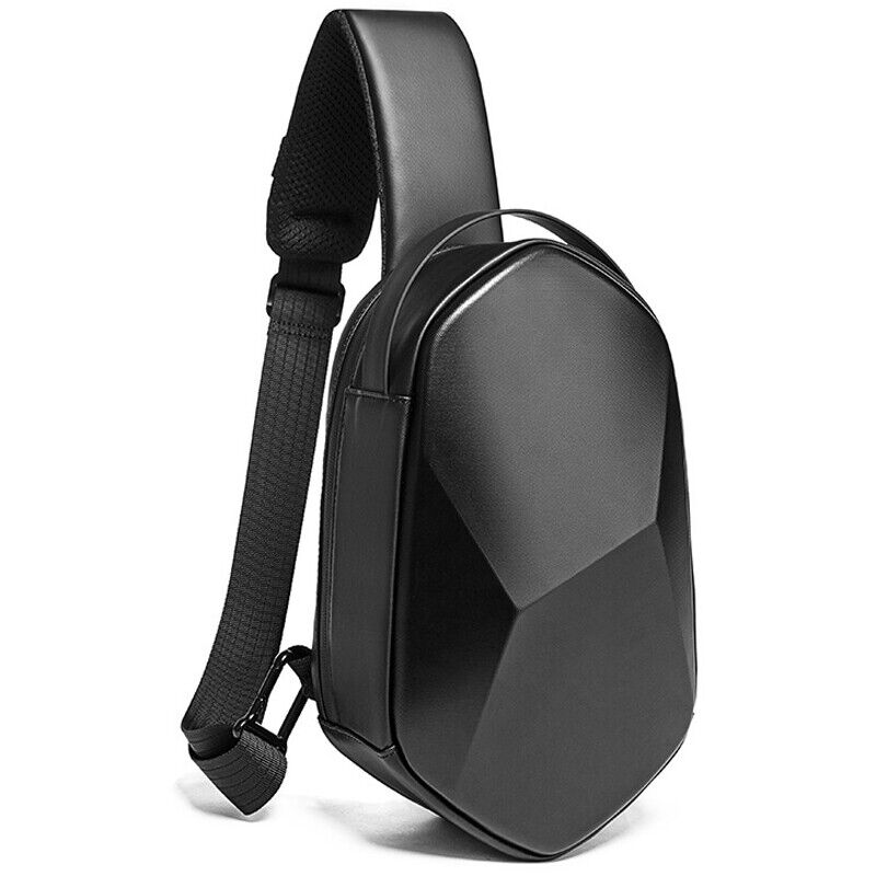 Men's Sling Backpack Oxford cloth Waterproof Crossbody Bag USB Port OutdoorSport