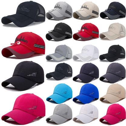 Unisex Quick Dry Baseball Cap Snapback Hat Breathable Sport Summer Outwear Hats