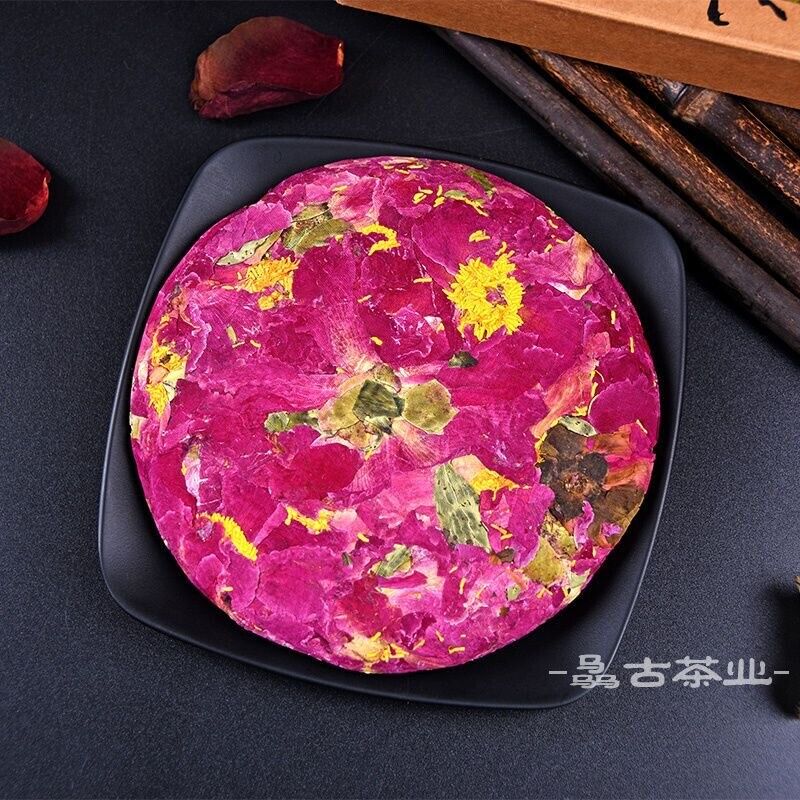 Flower Tea Cake Blooming Tea Peony Nectar Scented Health Tea Green Food 牡丹花茶