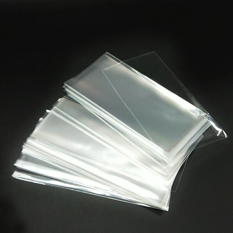 100 Pieces Paper Money Collection Protector Bag with Plastic Storage Box Clea-ca