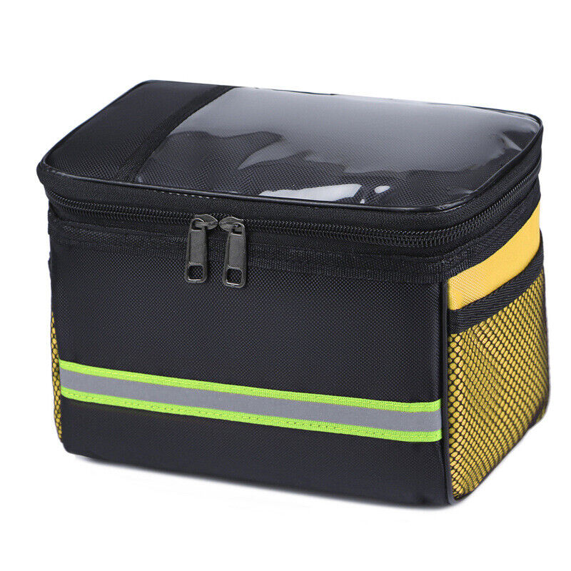 Bicycle Handlebar Basket Bag Waterproof Bike Reflective Front Pannier Tube Bag