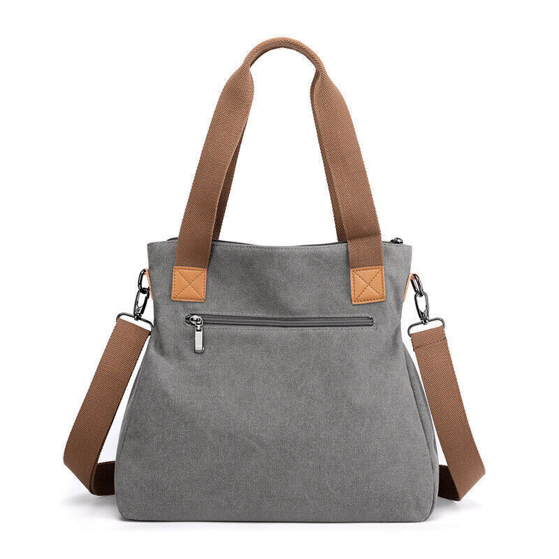 Women's Canvas Choulder Bag Casual Fashion Large Capacity Cross-body Bag
