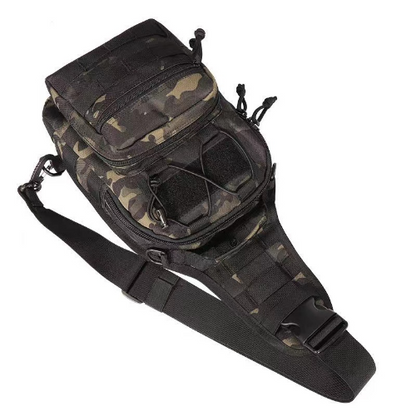 Men's Tactical Chest Bag Outdoor Hiking Climbing Backpack 600D Shoulder Bag