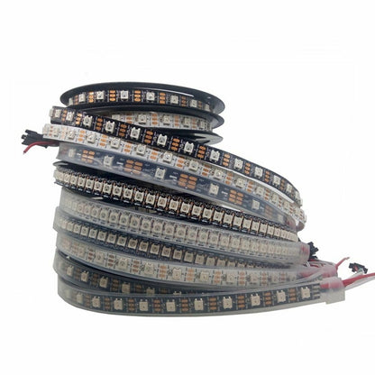 LED Strip Smart RGB Black 1m 2m 3m 4m 5m WS2812B WS2812 Individually Addressable