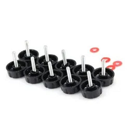 10pcs Fishing Reel Handle Grip Screws Nuts Fishing Spinning Wheel Arm Screw Cap