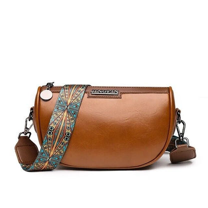 Genuine Leather Crossbody Bag For Women Luxury Design Bag Oil Waxed Handbag Gift