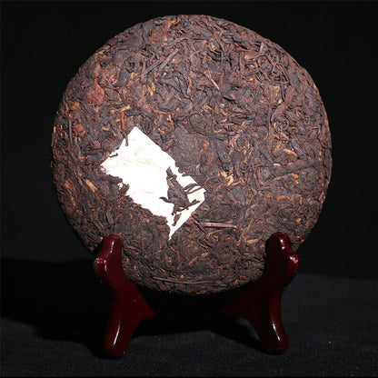 357g Icelandic Aged Spring Tea Puerh Tea Ripe Tea Dark Aroma Qizi Cake Tea